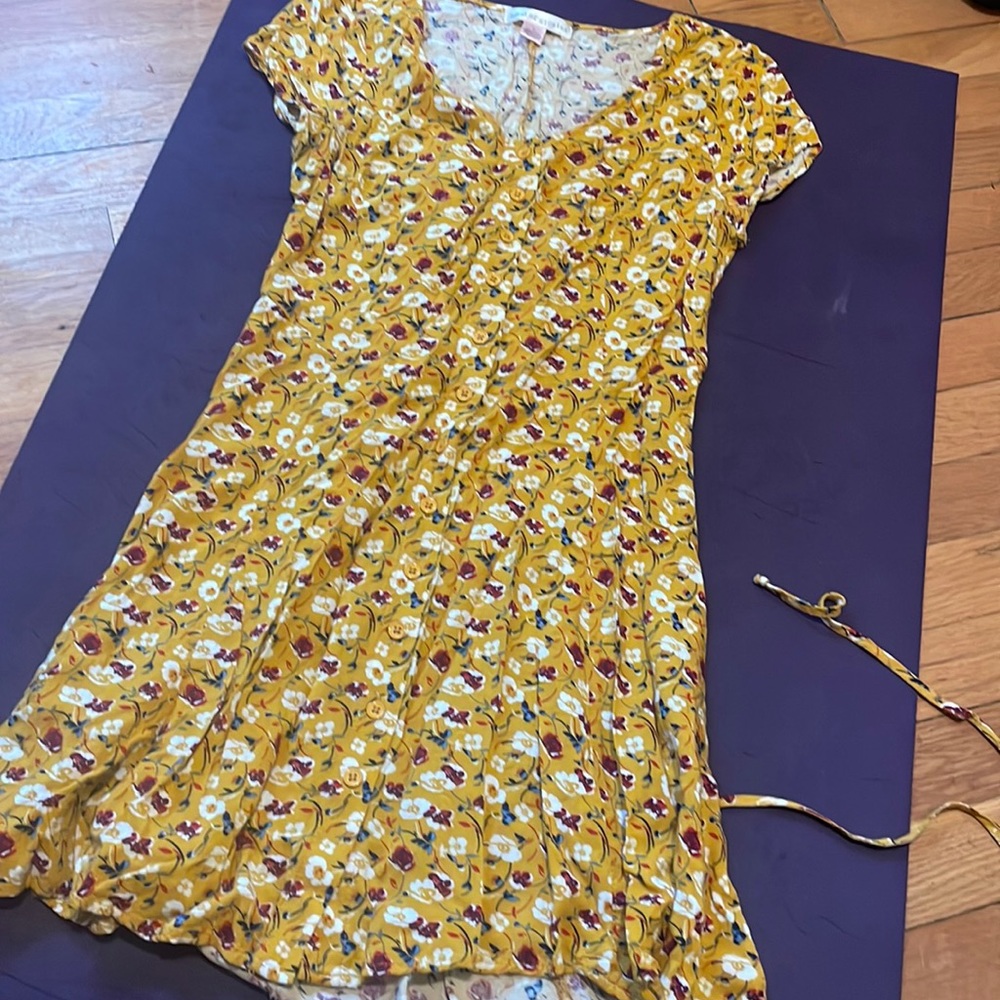 Band of Gypsies floral print mini dress